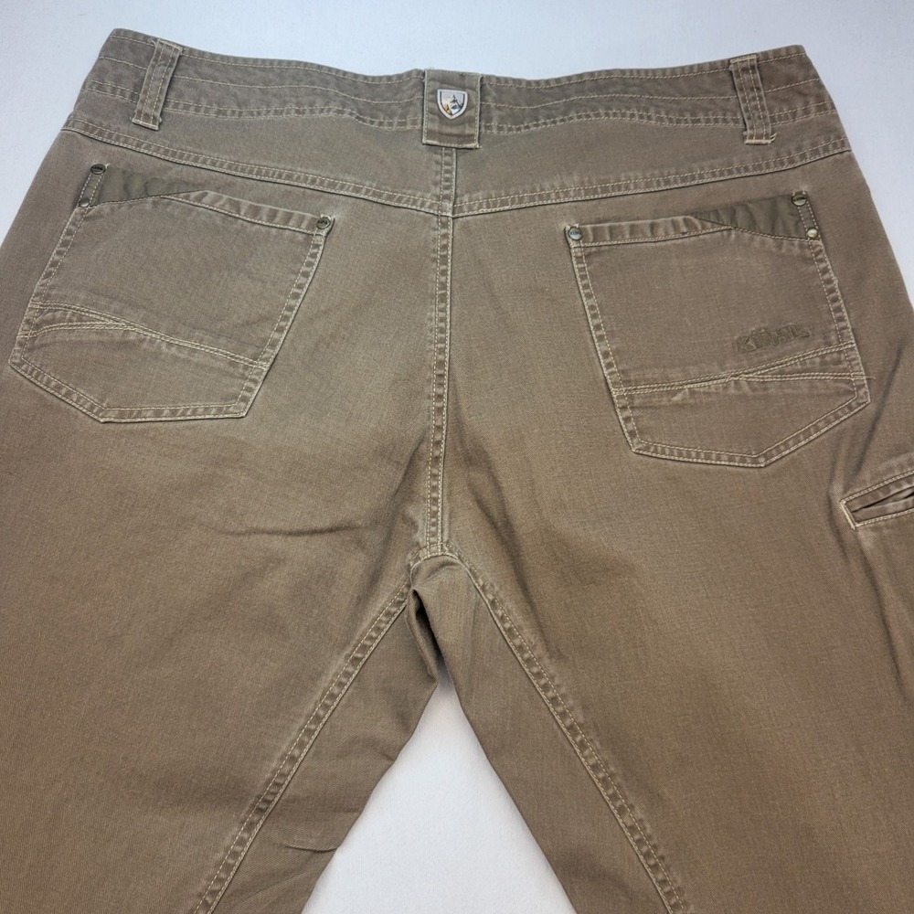 Kuhl Rydr Pants Mens 38x30 Brown Canvas Outdoor Hiking Workwear - Picture 4 of 11